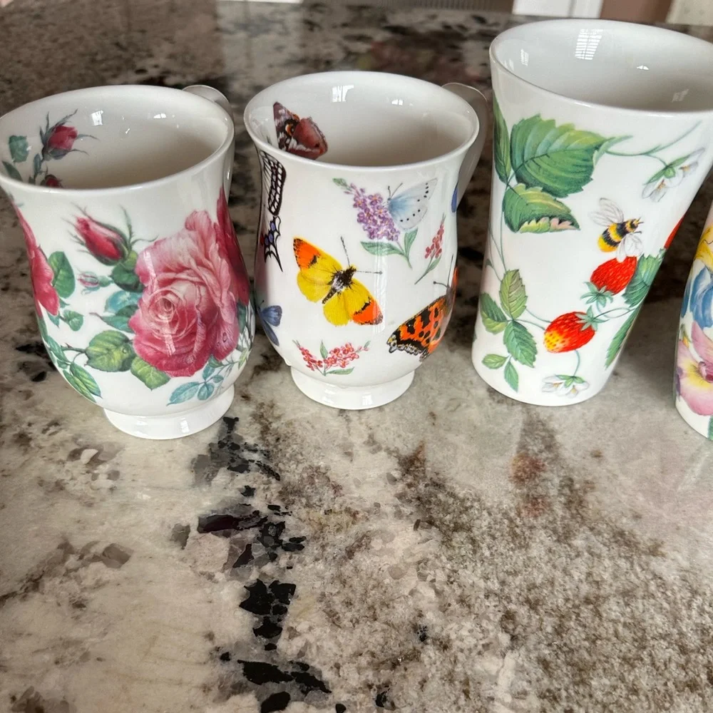 Roy Kirkham Set of Six Bone China Mugs - Picture 14 of 14